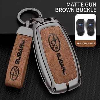 Автомобильный чехол для ключей из цинкового сплава, сумка для Subaru Brz Wrx Xv Ascent Forester Outback Impreza Legacy, металлический чехол для ключей автомобиля, автоаксессуары