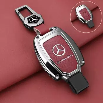 Автомобильный чехол для ключей из цинкового сплава, металлический чехол для ключей для Mercedes-Benz A B C E G S V Class GLA GLC GLE GLK Vito Sprinter SL SLK Viano ML