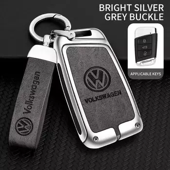 Автомобильный чехол для ключей из цинкового сплава из ТПУ, сумка для ключей, металлический корпус для ключей для Volkswagen VW Passat B6 B7 B8 Magotan Arteon GTE Golf Tiguan 2