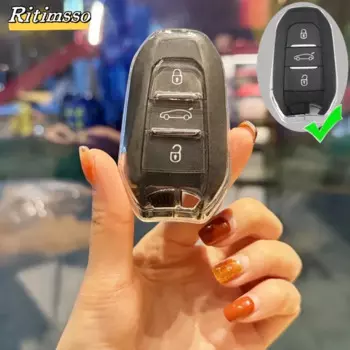 Автомобильный чехол из ТПУ для Peugeot 2008 3008 4008 5008 308 408 Citroen C1 C2 C4 C6 чехол Picasso Grand DS3 DS5