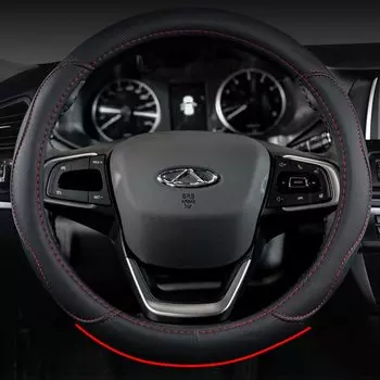 Автомобильный чехол на руль Chery Tiggo 4 2018-2023 4Pro 2020-2024 37-38 см