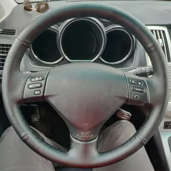 Автомобильный чехол на руль для Lexus RX330 RX400h RX400 2004-2007, Toyota Corolla Verso Camry, кожаная накидка на руль по индивидуальному заказу