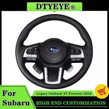 Автомобильный чехол на рулевое колесо для Subaru Legacy Outback XV Forester 2015 2016 Индивидуальный автомобиль своими руками Оригинальная оплетка рулевого колеса