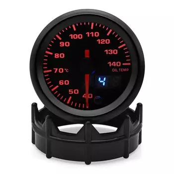 Автомобильный датчик температуры масла, 52 мм, 7 цветов, двойной дисплей, 40-140 градусов Цельсия с 1/8NPT Автомобильный датчик температуры для бензинового автомобиля, 12 В