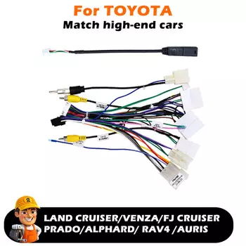 Автомобильный декодер Canbus Box для Toyota TOYOTA LAND CRUISER/VENZA/FJ/CRUISER PRADO/ALPHARD/RAV4/AURIS, жгут проводов, автоматический кабель питания