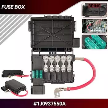 Автомобильный держатель блока предохранителей аккумулятора для VW Beetle Golf City Jetta Bora MK4 Audi A3 S3 Seat Toledo Leon Skoda Octavia 1J 0937550 A