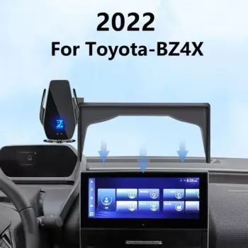 Автомобильный держатель для экрана телефона 2022 для Toyota BZ4X, беспроводное зарядное устройство, модификация навигации, внутренний размер 12,3 дюйма