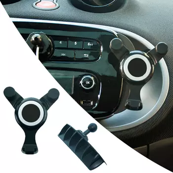 Автомобильный держатель для навигационной рамы, Гравитационный кронштейн для Mercedes Smart 450 451 453 Fortwo Forfour, внутренняя зарядная подставка