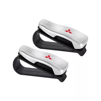 Автомобильный держатель для очков, зажим для хранения очков для Mitsubishi Outlander L200 Lancer EX Asx Pajero Colt Galant RALLIART Triton