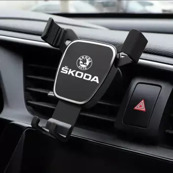 Автомобильный держатель для телефона с автоматическим закрытием для Skoda Logo Octavia A7 Tour RS Rapid Kodiaq Superb Karoq Felicia Yeti аксессуары