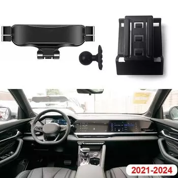 Автомобильный держатель для телефона Vtear, подставка для вентиляционного отверстия, вращающиеся аксессуары для стиля Geely Monjaro KX11 Manjaro 2021 2022 2023 2024