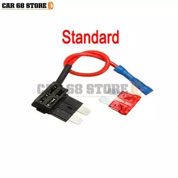 Автомобильный держатель предохранителя 12 В, адаптер для крана с добавлением цепи, микро-мини, стандартный банкомат, APM, автомобильные предохранители с проводом предохранителя 10 А AMP
