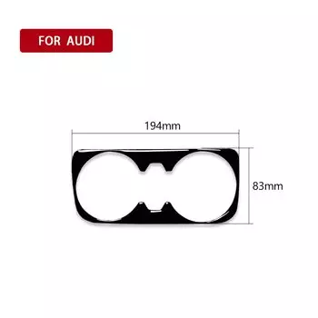 Автомобильный держатель стакана центральной консоли, декоративная накладка для Audi Q7 SQ7 4M 2016 2017 2018 2019, аксессуары для интерьера, черный АБС