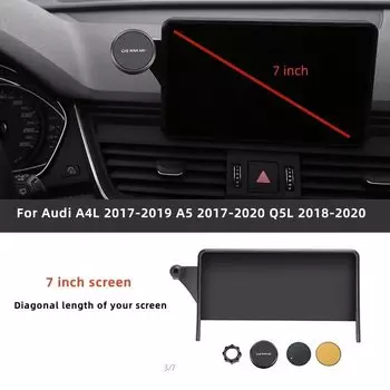 Автомобильный держатель телефона с навигационным экраном, фиксированное крепление для телефона, автомобильный держатель для мобильного телефона для Audi A4 B9 A5 2017-2022 Q5 2018-2022