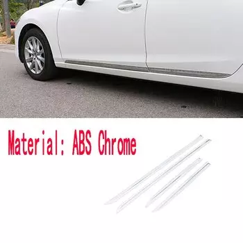 Автомобильный детектор крышки, порог бампера, боковая дверь, накладка на кузов, 4 шт. для Mazda 6/Atenza Sedan 2014 2015 2016 2017 2018 2019