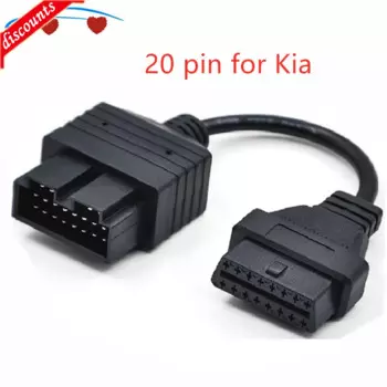 Автомобильный диагностический кабель Ki-a 20PIN OBD1 к 16PIN OBD2 кабель для Kia 20PIN Автомобильный диагностический интерфейс OBD2 кабель Kia 20 PIN