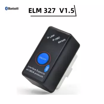 Автомобильный диагностический мини-сканер Elm327 Bluetooth OBD2 V1.5 Переключатель Elm 327 V1.5 OBD2 адаптер Elm-327 OBDII автомобильный диагностический инструмент