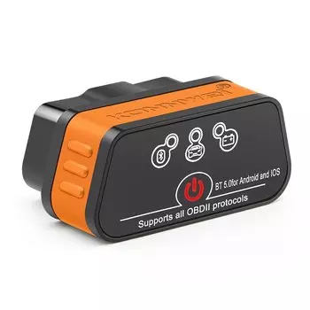 Автомобильный диагностический сканер Konnwei ELM327 V1.5, Bluetooth 5,0, OBD2, считыватель кодов