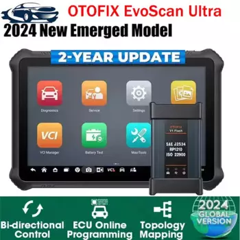 Автомобильный диагностический сканер OTOFIX EvoScan Ultra J2534 OEM, сканер для программирования ECU, инструмент для кодирования, 2-летнее бесплатное обновление, картографирование топологии
