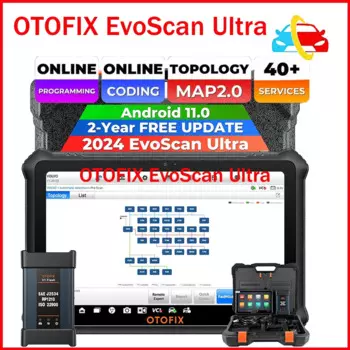Автомобильный диагностический сканер OTOFIX EvoScan Ultra J2534 OEM, сканер для программирования ECU, инструмент для кодирования, 2-летнее бесплатное обновление, картографирование топологии