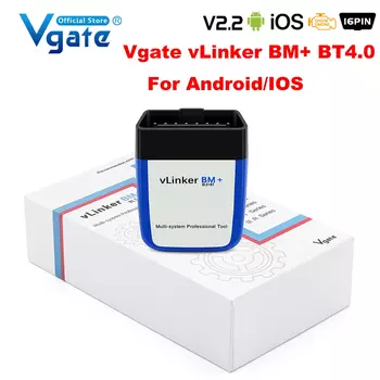 Автомобильный диагностический сканер Vgate vLinker BM ELM327 для BMW, Wi-Fi, Bluetooth 4,0, OBD2, OBD 2