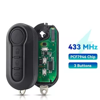 Автомобильный Дистанционный ключ Dandkey для Fiat MPV Bravo/Ducato 500 Doblo Qubo Grande Punto Citroen Jumper Peugeot Boxer 433,92 МГц чип ID46