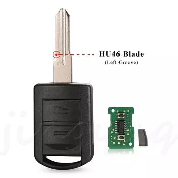 Автомобильный Дистанционный ключ jingyuqin 2BTN для Vauxhall Opel Corsa C 2001-2007 433 МГц чип ID40 5WK48668 5wk48669 U100/43/46 YM28