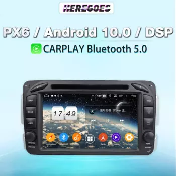 Автомобильный DVD-плеер Carplay PX6 Android 11 2 ГБ + 32 ГБ навигация GPS головное устройство автомобильное радио для Benz W163 W209 W203 W170 W210 W168 1998-2005