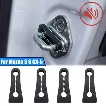 Автомобильный дверной замок, звуковой глушитель, дверной демпфер, буфер для Mazda 3 6 CX-5 2013-2024, противоударные грязевые винты, шум окна, глухой