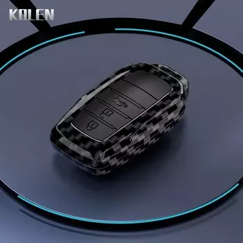 Автомобильный флип-чехол из АБС-углеволокна для Toyota Sienna Rav4 Crown Hilux Fortuner Camry Land Cruiser Prado Venza, аксессуары