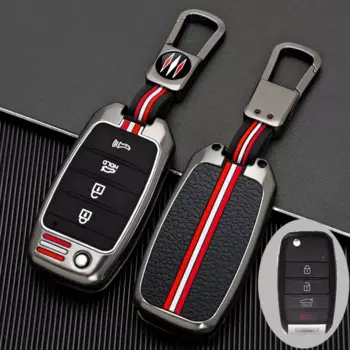 Автомобильный флип-чехол из сплава для KIA RIO 3 K2 K3 K4 K5 Sportege Picanto Optima Soul Ceed Sorento Forte Stinger Cerato