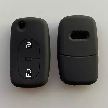 Автомобильный флип-ключ из силиконовой резины, складной, для Audi A2, A3, A4, A6, A8, TT, 2, 3 кнопки