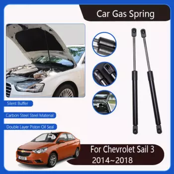 Автомобильный газовый гидравлический стержень для Chevrolet Sail 3 MK3 2014 2015 2016 2017 2018, амортизаторы, подъемная стойка, автомобильные аксессуары