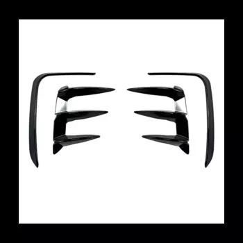 Автомобильный глянцевый черный сплиттер для заднего бампера, комплект спойлера, накладка на створки вентиляции для BMW X3 G01 LCI M Sport