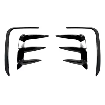 Автомобильный глянцевый черный сплиттер для заднего бампера, комплект спойлера, накладка на створки вентиляции для BMW X3 G01 LCI M Sport