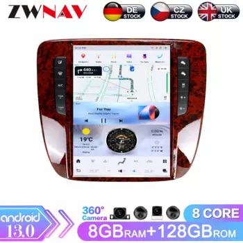 Автомобильный GPS-навигатор Android для GMC Yukon/Chevrolet Suburban Tahoe 2007-2013, автомобильное радио, мультимедиа, GPS-навигатор, плеер Carplay