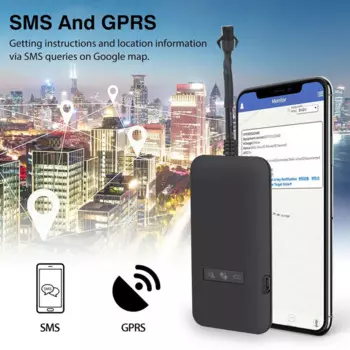 Автомобильный GPS-трекер GT02, устройство для отслеживания GPS, GSM GPRS, с функцией защиты от кражи, с тремя фонарями