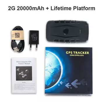 Автомобильный GPS-трекер LK209C, 20000 мА ч, 240 дней в режиме ожидания, GPS-трекер, водонепроницаемый, магнитный локатор, пожизненная сигнализация при падении, бесплатное приложение