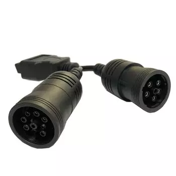 Автомобильный Грузовик Y кабель OBD OBD2 16pin Female To J1708 6pin/ J1939 9pin OBDII 60 см кабель диагностический адаптер кабель диагностические инструменты для автомобиля