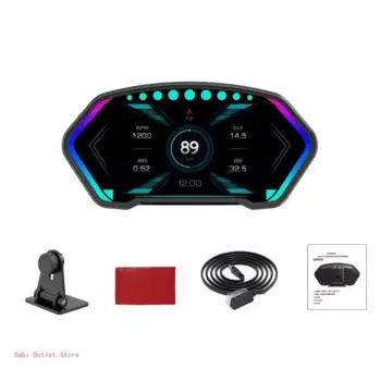 Автомобильный HUD HeadUp-Display Спидометр Сигнализация превышения скорости Напоминание Предупреждение об ускорении