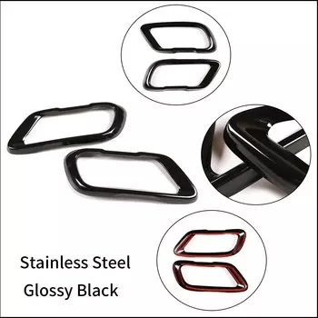 Автомобильный хвостовой глушитель, выходная крышка выхлопной трубы для BMW X5 X6 X7 G05 G06 G07 2019-2022, аксессуары для модификации внешней хвостовой горлы