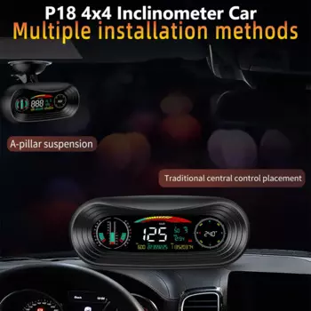 Автомобильный Инклинометр P18, GPS-навигатор, спидометр, градиентный измеритель, для всех автомобилей