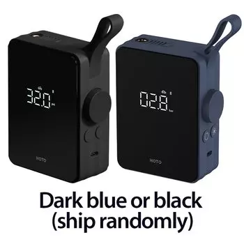 Автомобильный Электрический воздушный насос HOTO, умный цифровой портативный мини-компрессор для шин, для обнаружения автомобиля, велосипеда, мотоцикла