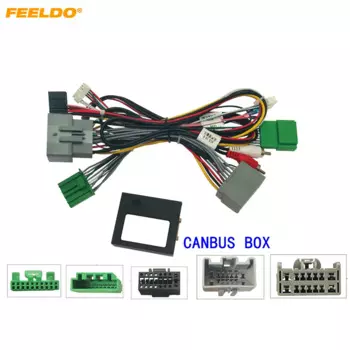 FEELDO автомобильный Android 16-контактный жгут проводов питания с Canbus для Volvo XC90 08-13 автомобильный аудио кабель питания разъем # HQ6950