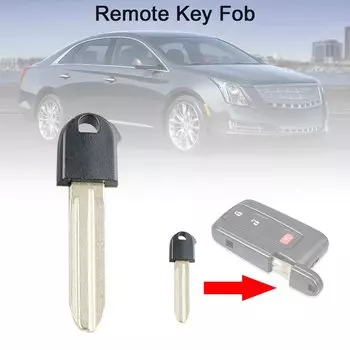Автомобильный ключ, дистанционная вставка, незарезанное лезвие, сменный чехол без ключа, подходит для Toyota/ Prius, запасной чехол для входа смарт-ключа, аксессуар