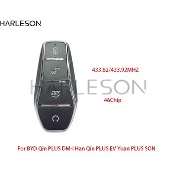 Автомобильный ключ дистанционного управления для BYD Qin PLUS DM-i Qin PLUS EV Han Yuan PLUS SON ID46 Chip 433,62 433,92 МГц Оригинальная карта Promixity