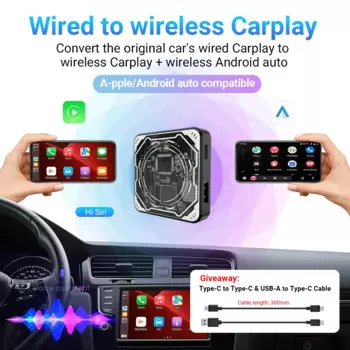 Автомобильный ключ Gopala, Проводное и беспроводное устройство для Carplay и Android 11 +