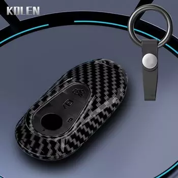Автомобильный ключ из АБС-углеродного волокна, чехол для Mercedes Benz C E S Class GLC W206 W223 W214 E300 C260 C300 S450 S500 S400, аксессуары