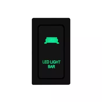 Автомобильный кнопочный переключатель 12 В, зеленая светодиодная панель, фары заднего/точечного/противотуманного/дальнего света для TOYOTA Prado 90 95 LandCruiser, Сменные аксессуары