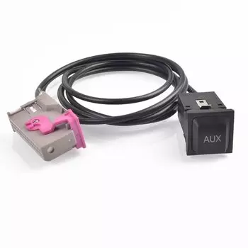 Автомобильный комплект аудиоадаптера Aux-in для навигации, 32 контакта, вилка для Audi A3, A4, A6, A8, R8, TT
